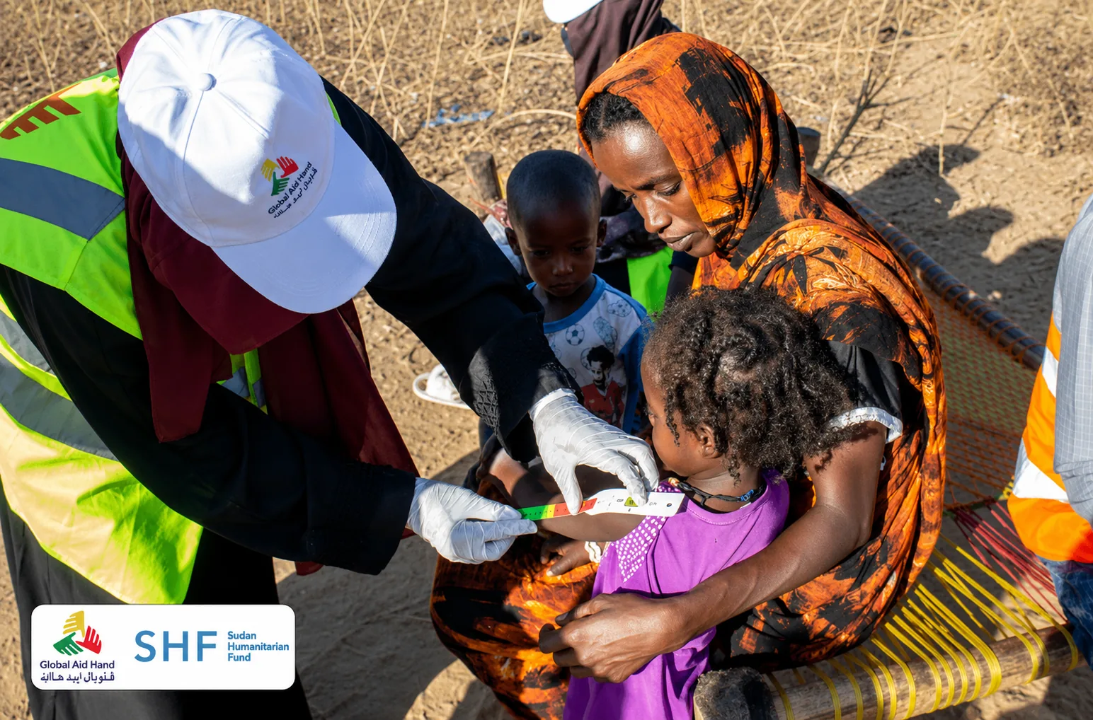 Life-saving humanitarian response — mother and child